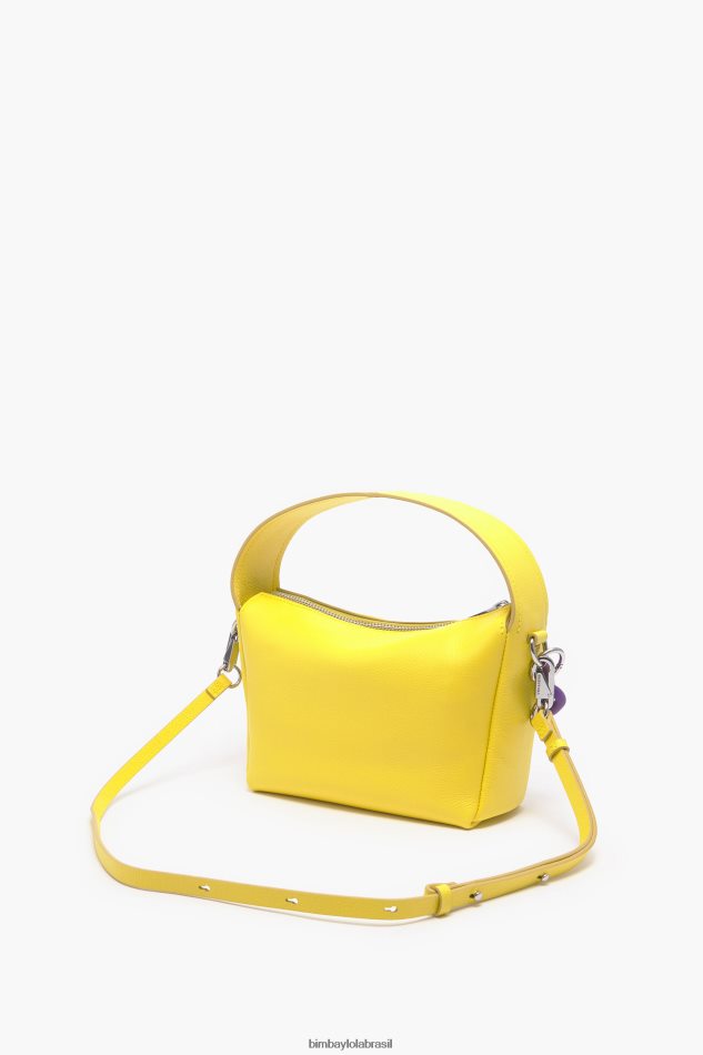 acessórios Bimba Y Lola bolsa hobo de couro amarelo P28JFH57