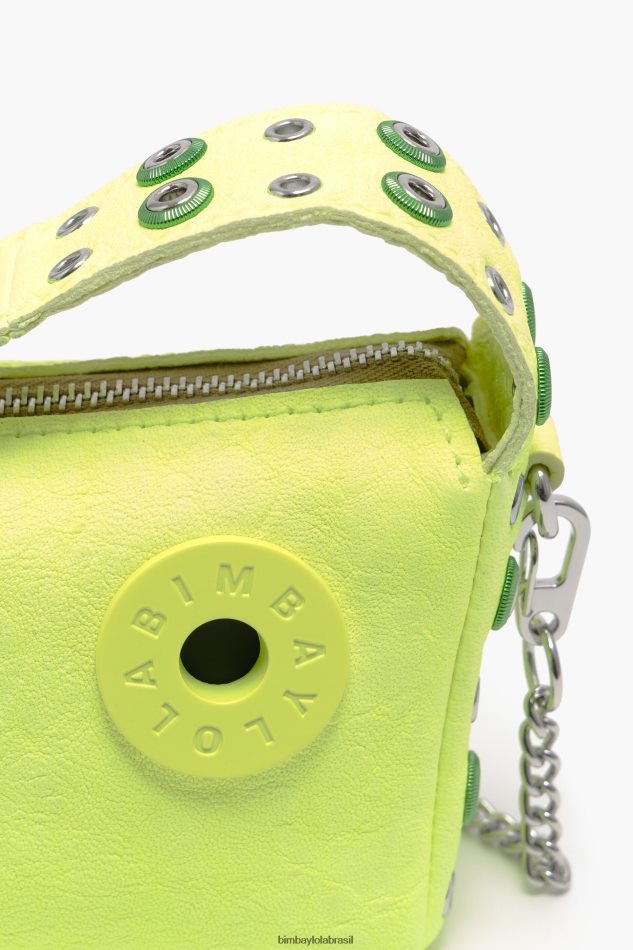 acessórios Bimba Y Lola bolsa hobo de couro amarelo P28JFH64