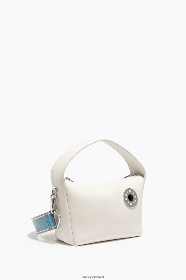 acessórios Bimba Y Lola bolsa hobo de couro branco P28JFH52