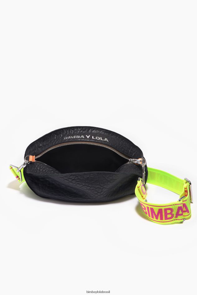 acessórios Bimba Y Lola bolsa pelota de couro preto P28JFH4