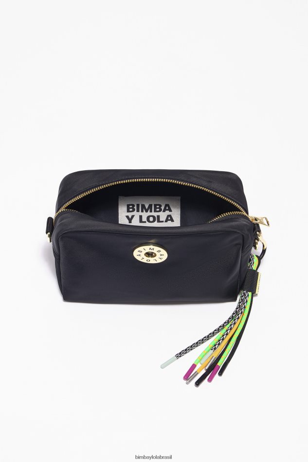 acessórios Bimba Y Lola bolsa transversal de náilon preto P28JFH29