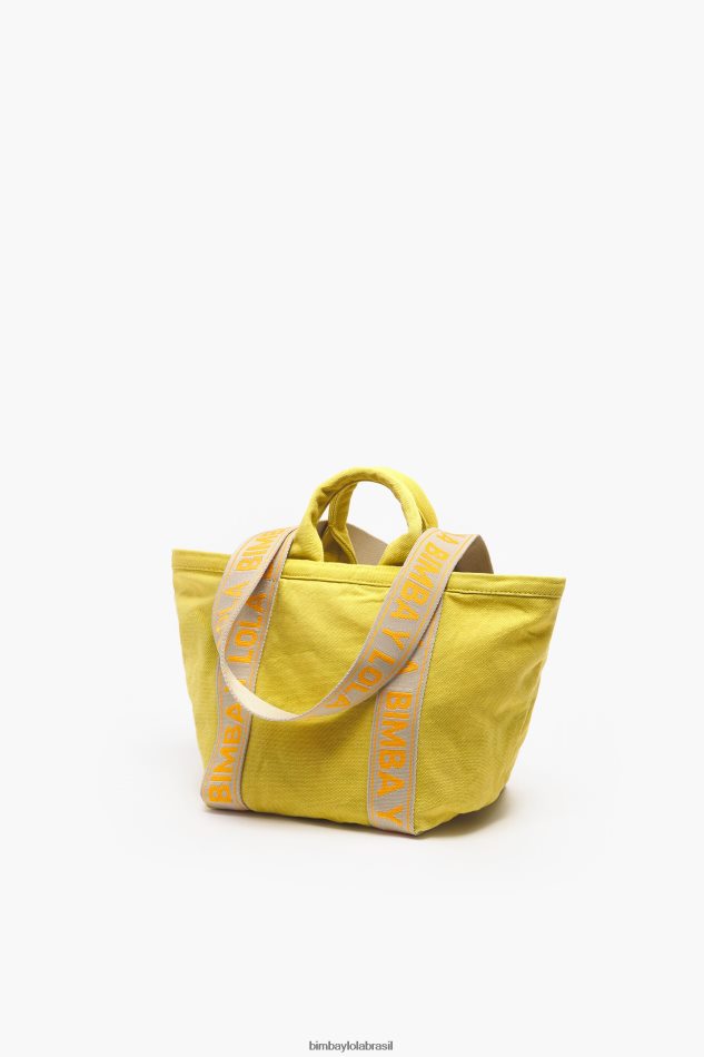 acessórios Bimba Y Lola bolsa de lona amarelo P28JFH84