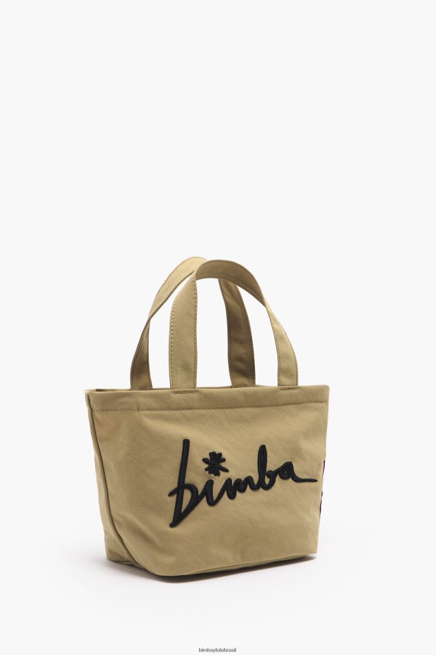 acessórios Bimba Y Lola mini bolsa de trapézio de náilon natural P28JFH156