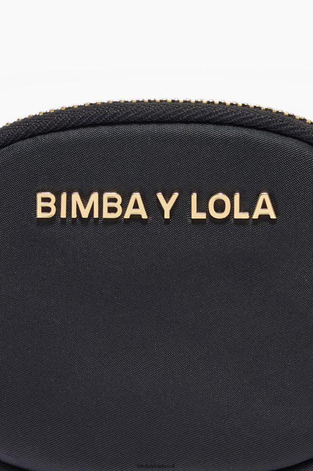 acessórios Bimba Y Lola bolsa de moedas oval de náilon preto P28JFH1061