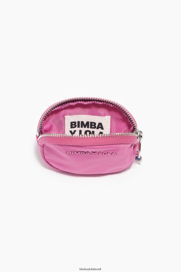 acessórios Bimba Y Lola bolsa de moedas oval de náilon rosa P28JFH1062