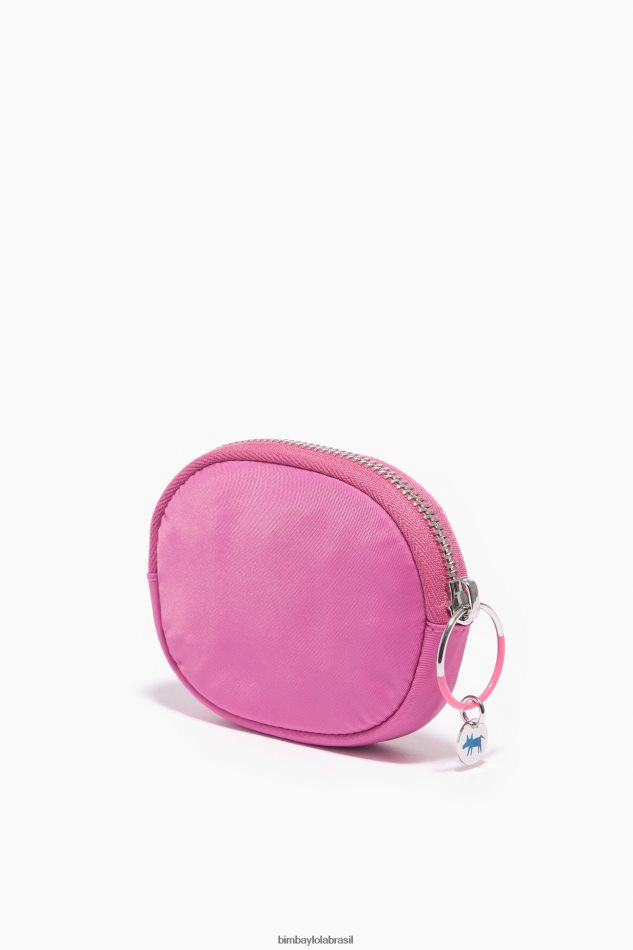 acessórios Bimba Y Lola bolsa de moedas oval de náilon rosa P28JFH1062