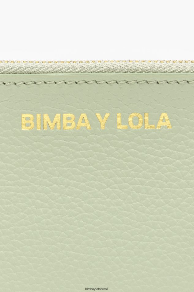 acessórios Bimba Y Lola porta-moedas retangular em couro pastel verde P28JFH986