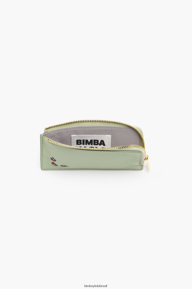 acessórios Bimba Y Lola porta-moedas retangular em couro pastel verde P28JFH997