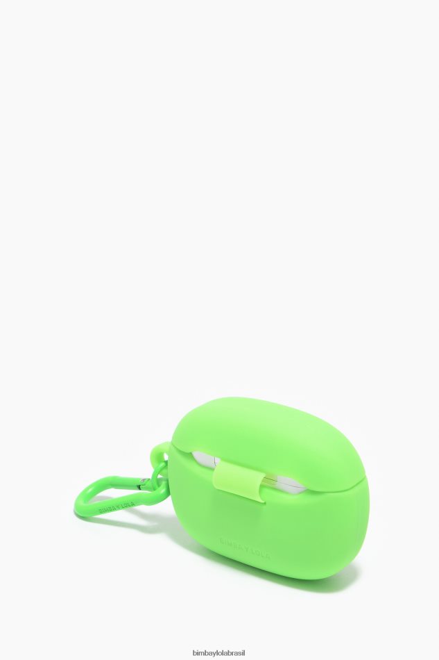 acessórios Bimba Y Lola estojo de silicone para airpods com logotipo verde P28JFH936