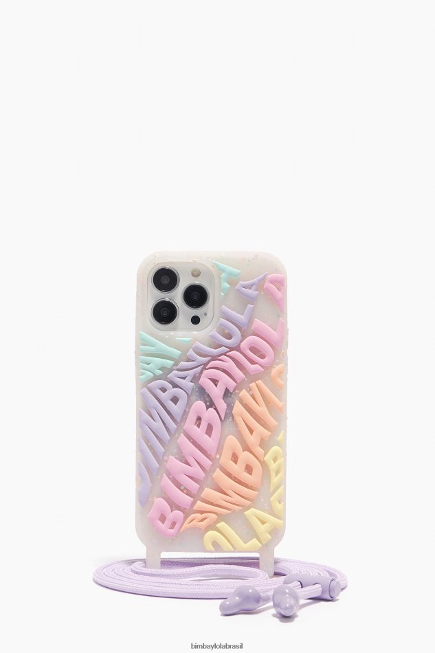 acessórios Bimba Y Lola capa transparente para iphone 13 pro max logo multicolorido P28JFH903