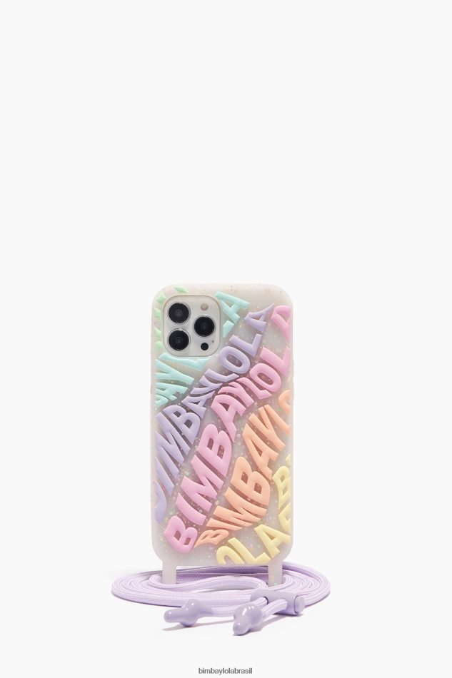 acessórios Bimba Y Lola capa transparente para iphone 14 pro logo multicolorido P28JFH909