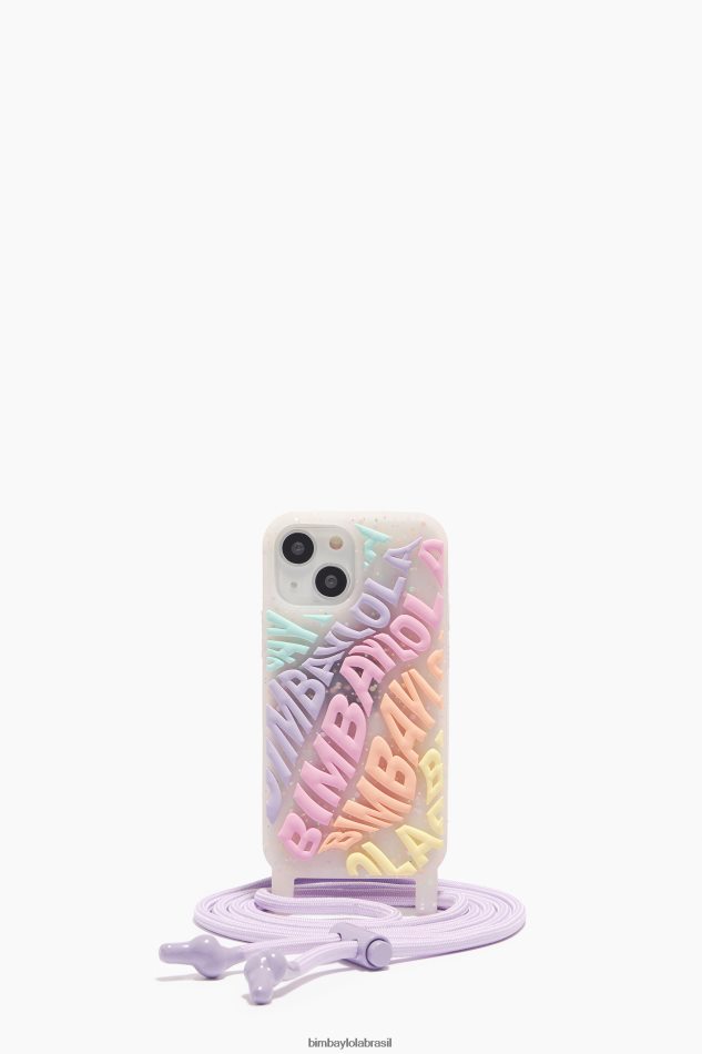 acessórios Bimba Y Lola estojo transparente para iphone 13 mini logo multicolorido P28JFH902