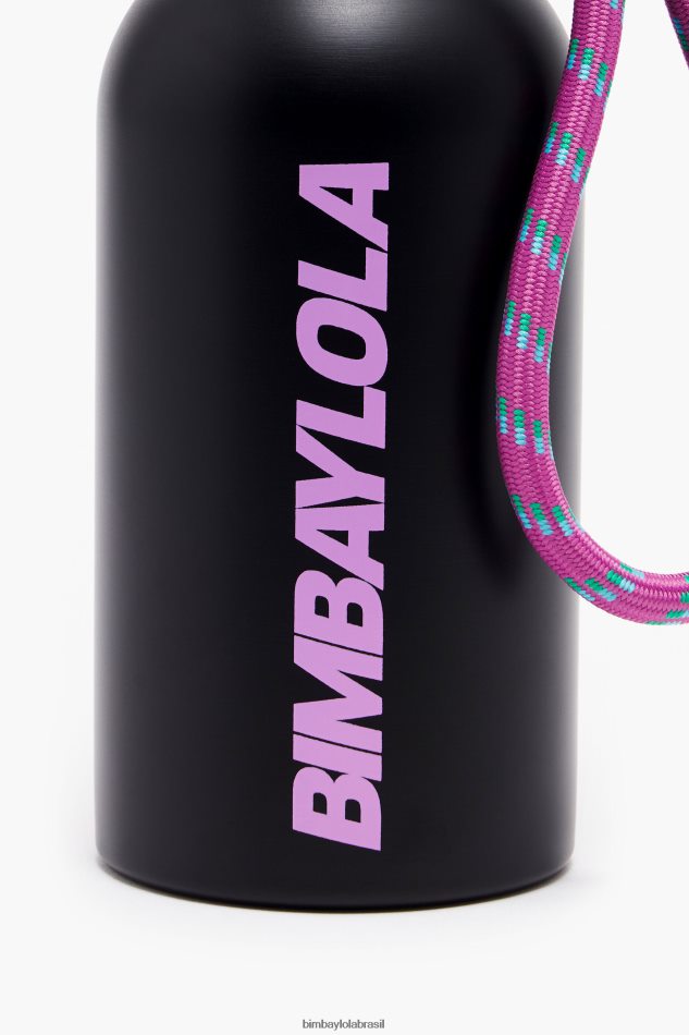 acessórios Bimba Y Lola garrafa de aço inoxidável logotipo preto P28JFH897