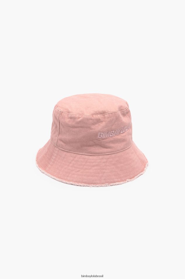acessórios Bimba Y Lola chapéu balde lavado rosa P28JFH860
