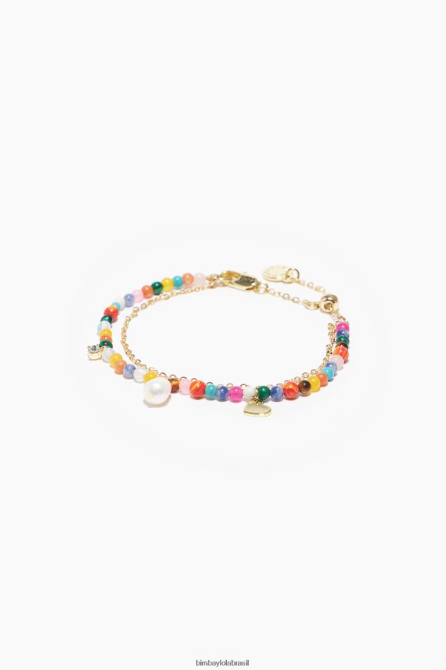 acessórios Bimba Y Lola pulseira de pedras genuínas multicolorido P28JFH773