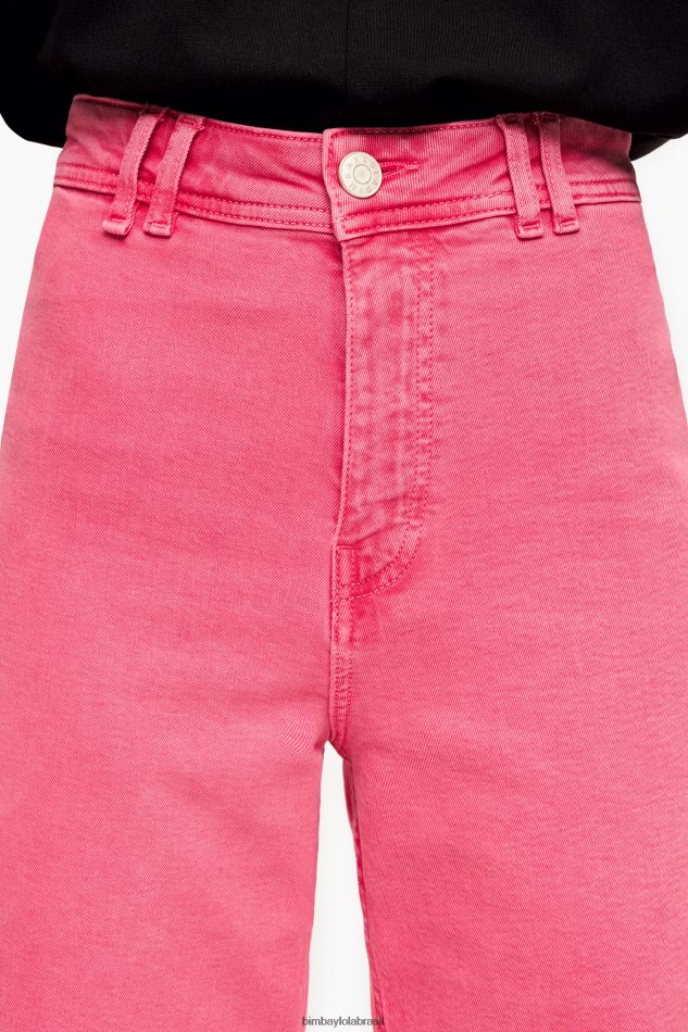 roupas Bimba Y Lola culotte - jeans de cintura alta cereja P28JFH447