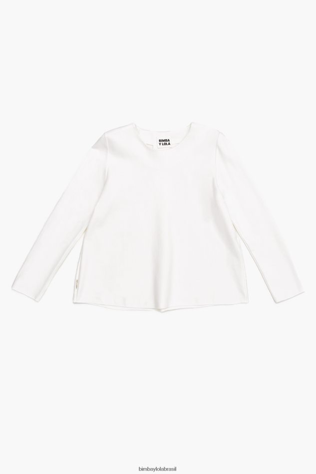 roupas Bimba Y Lola camiseta de malha branco P28JFH300