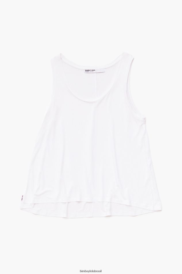 roupas Bimba Y Lola camiseta linha a branco P28JFH316