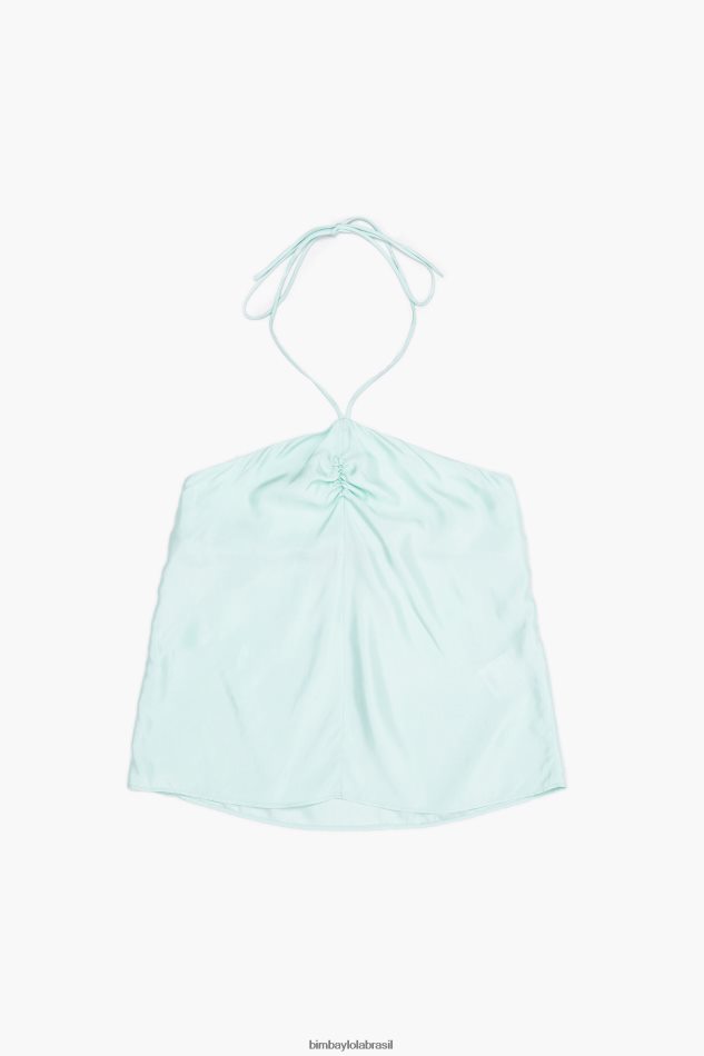 roupas Bimba Y Lola top franzido menta verde P28JFH331