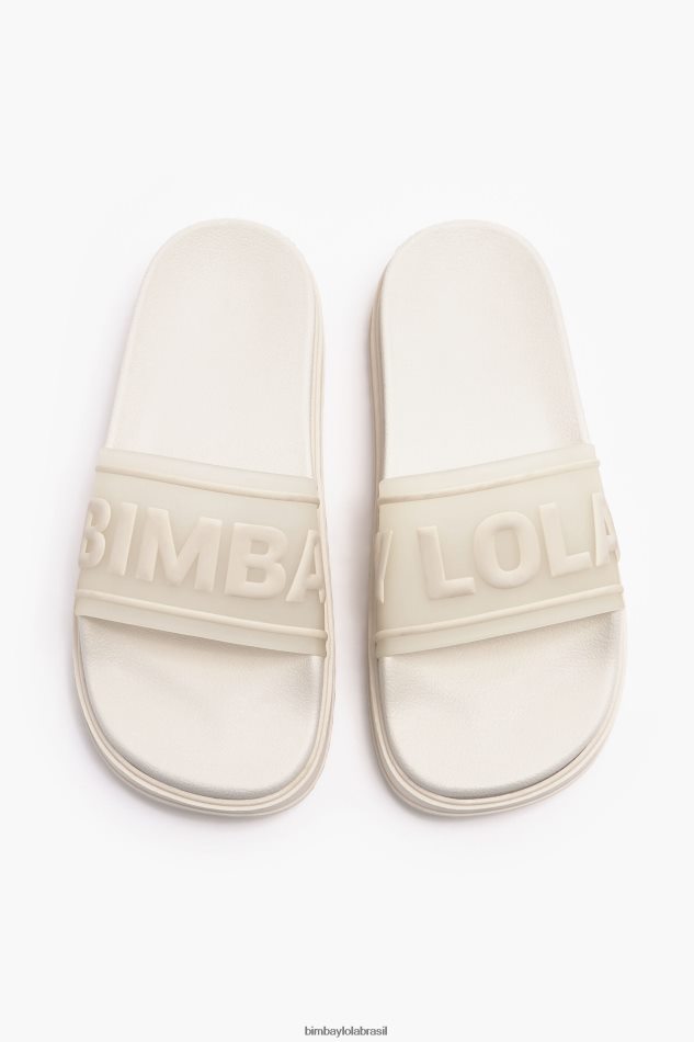 footwewar Bimba Y Lola flip-flop de plataforma de logotipo branco P28JFH587