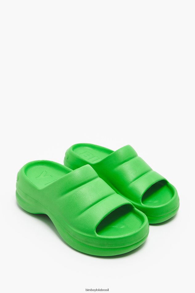 footwewar Bimba Y Lola flip-flop plataforma verde P28JFH593