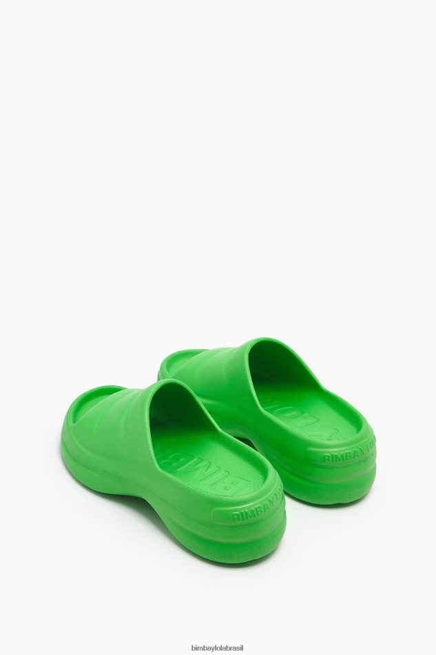 footwewar Bimba Y Lola flip-flop plataforma verde P28JFH593