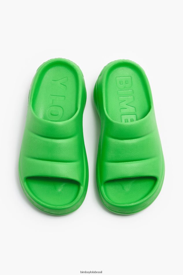 footwewar Bimba Y Lola flip-flop plataforma verde P28JFH593