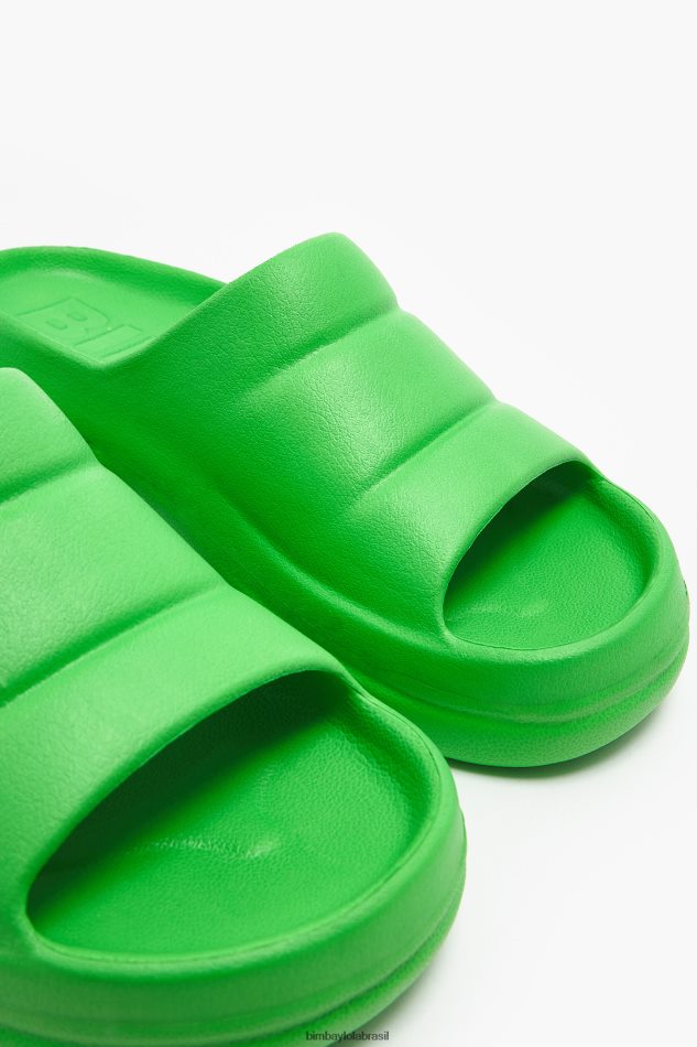 footwewar Bimba Y Lola flip-flop plataforma verde P28JFH593